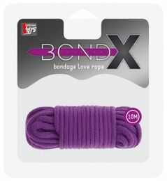 Веревка для бондажа BONDX LOVE ROPE - 10M, PURPLE