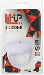 Эрекционное кольцо LIT-UP SILICONE STIMU RING 8 WHITE