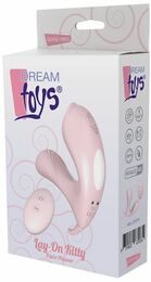 Тройной вибромассажер DREAM TOYS LAY-ON KITTY PLEASER