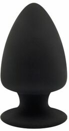 Термоактивная анальная пробка PREMIUM SILICONE PLUG M BLACK