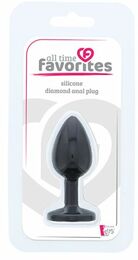 Анальная пробка ALL TIME FAVORITES SILICONE DIAMOND PLUG