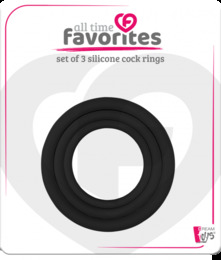 Набор эрекционных колец ALL TIME FAVORITES COCKRINGS