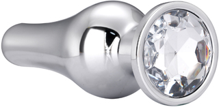 DT21823 Анальная пробка конической формы Dream Toys GLEAMING LOVE SILVER PLEASURE PLUG S