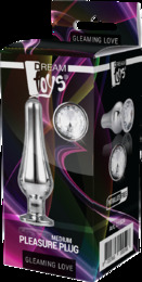 DT21824 Анальная пробка конической формы Dream Toys GLEAMING LOVE SILVER PLEASURE PLUG M