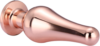 DT21826 Анальная пробка конической формы Dream Toys GLEAMING LOVE ROSE GOLD PLEASURE PLUG S