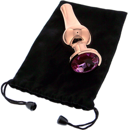 DT21826 Анальная пробка конической формы Dream Toys GLEAMING LOVE ROSE GOLD PLEASURE PLUG S