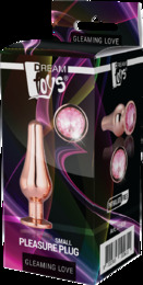 DT21826 Анальная пробка конической формы Dream Toys GLEAMING LOVE ROSE GOLD PLEASURE PLUG S