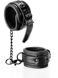 Наручники BLAZE LUXURY HANDCUFF CROCO BLACK