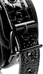 Наручники BLAZE LUXURY HANDCUFF CROCO BLACK