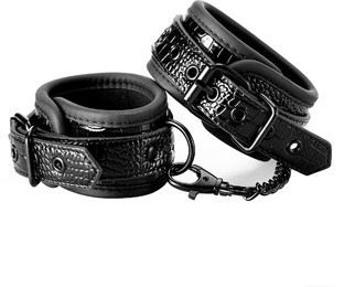 Оковы BLAZE LUXURY ANKLE CUFF CROCO BLACK