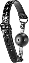 Кляп 4,7 см BLAZE LUXURY BALL GAG CROCO BLACK