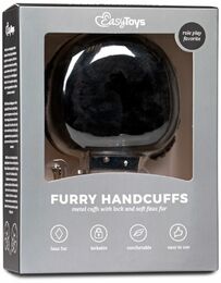 Наручники EASYTOYS Furry Handcuffs - Black