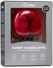 Наручники EASYTOYS Furry Handcuffs - Red