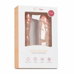 Двусторонний реалистичный фаллоимитатор EasyToys Duo Dildo 17cm