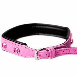 Ошейник Leather Jewel, Pink