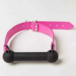 Кляп Silicone Luxury Fetish, Pink & Black