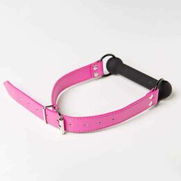 Кляп Silicone Luxury Fetish, Pink & Black