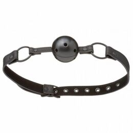 F61406 Кляп из экокожи Loveshop BREATHABLE BALL GAG BLACK