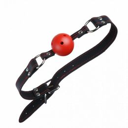 F61407 Кляп Loveshop BREATHABLE BALL GAG BLACK/RED