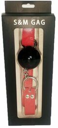 F61407 Кляп Loveshop BREATHABLE BALL GAG BLACK/RED