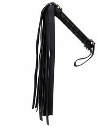 F61422 Плетка из экокожи FLOGGER BLACK