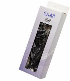 F61422 Плетка из экокожи FLOGGER BLACK