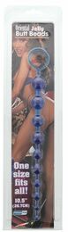 Анальная цепочка Oriental Jelly Butt Beads 10.5, BLUE