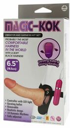 Страпон с вибрацией Magic-Kok Vibrator And Harness Kit