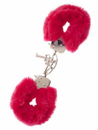 Наручники,Metal Handcuff with Plush, RED