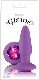 Анальная пробка GLAMS PURPLE GEM