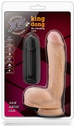 Вибромассажер X5 PLUS KING DONG 8INCH VIBRATING COCK