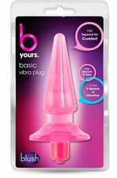 Анальный плаг с вибрацией B YOURS BASIC VIBRA PLUG PINK