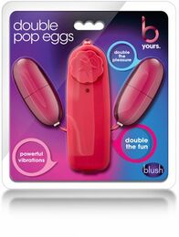 Виброяйцо двойное DOUBLE POP EGGS CERISE