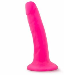 Фаллоимитатор NEO 6INCH DUAL DENSITY COCK NEON PINK