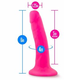 Фаллоимитатор NEO 6INCH DUAL DENSITY COCK NEON PINK