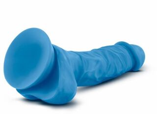 Фаллоимитатор с двойной плотностью NEO 7.5INCH COCK W. BALLS BLUE