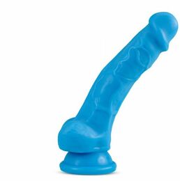 Фаллоимитатор с двойной плотностью NEO 7.5INCH COCK W. BALLS BLUE