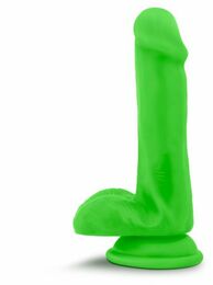 T331187 Фаллоимитатор с двойной плотностью NEO ELITE COCK W. BALLS NEON GREEN