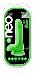 T331187 Фаллоимитатор с двойной плотностью NEO ELITE COCK W. BALLS NEON GREEN