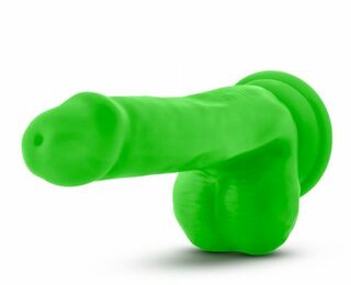 T331187 Фаллоимитатор с двойной плотностью NEO ELITE COCK W. BALLS NEON GREEN