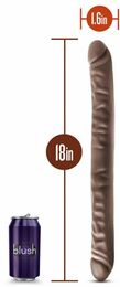 Двойной фаллоимитатор DR SKIN 18INCH CHOCOLATE