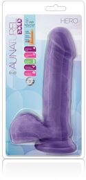 Фаллоимитатор киберкожа AU NATUREL BOLD HERO 8INCH DILDO PURPLE