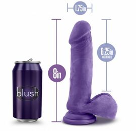 Фаллоимитатор киберкожа AU NATUREL BOLD HERO 8INCH DILDO PURPLE