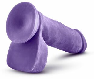 Фаллоимитатор киберкожа AU NATUREL BOLD HERO 8INCH DILDO PURPLE