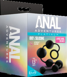 Анальные шарики Blush Anal Adventure Platinum Silicone Large Anal Beads