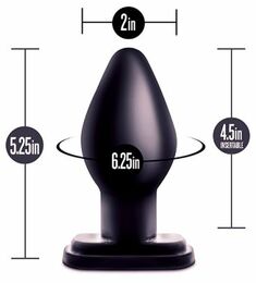 Анальный плаг ANAL ADVENTURES PLEASURE PLUG BLACK