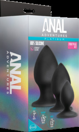 Набор анальных пробок Blush Anal Adventures Platinum Silicone Anal Stout Plug