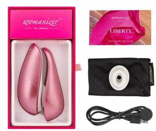 Бесконтактный стимулятор клитора Womanizer Liberty Pink Rose