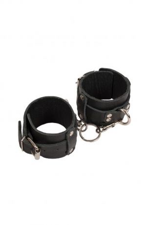 Наручники Leather Dominant Hand Cuffs, Black