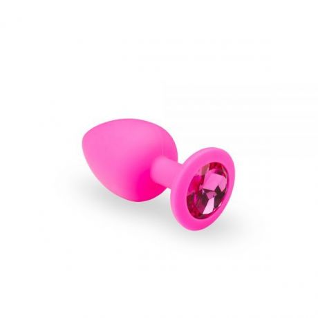 Анальная пробка, Pink Silicone Pink Rhodolite, M